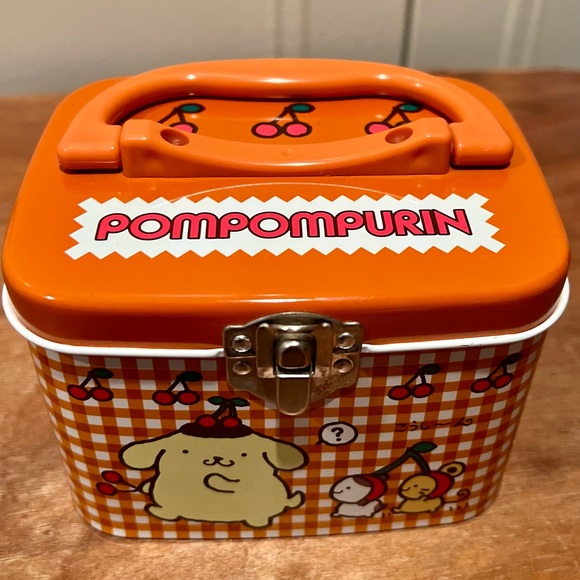 Rare Vintage Sanrio Tin Storage Box with Cute Pompompurin Design - Picture 2 of 9